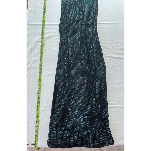 Betsy Adams Womens 6 Black Spaghetti String Green Sparkles‎ - Picture 2 of 10